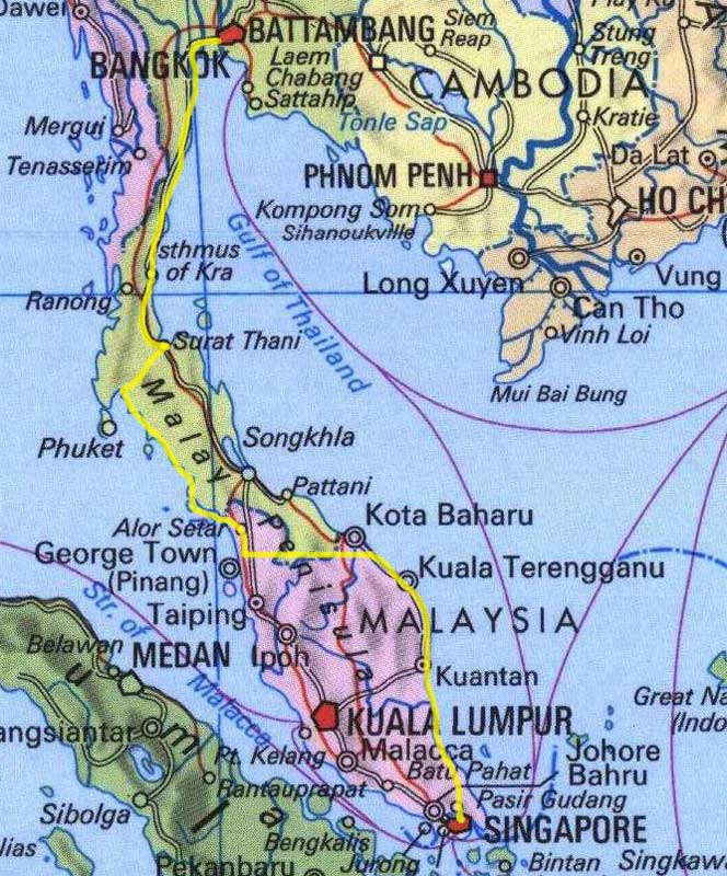 Bangkok---Singapur